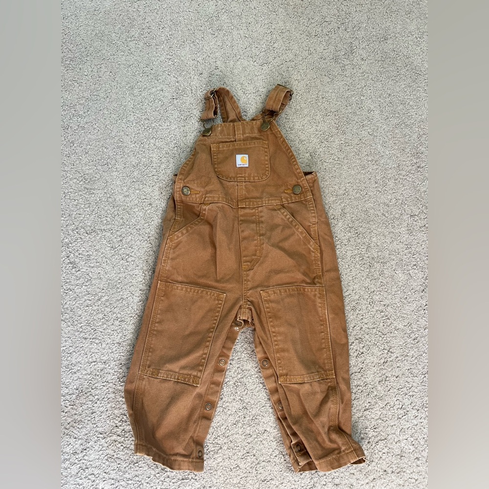 Carhartt Kids Tan Overalls